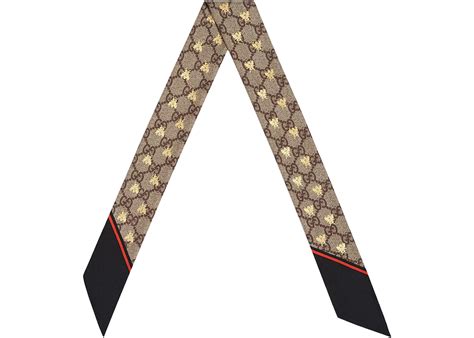 gucci gg bees silk neck bow|GG bees silk neck bow .